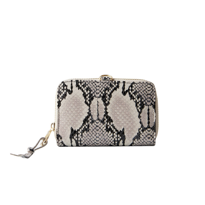 Billetera Elisa Textura Beige & Negro